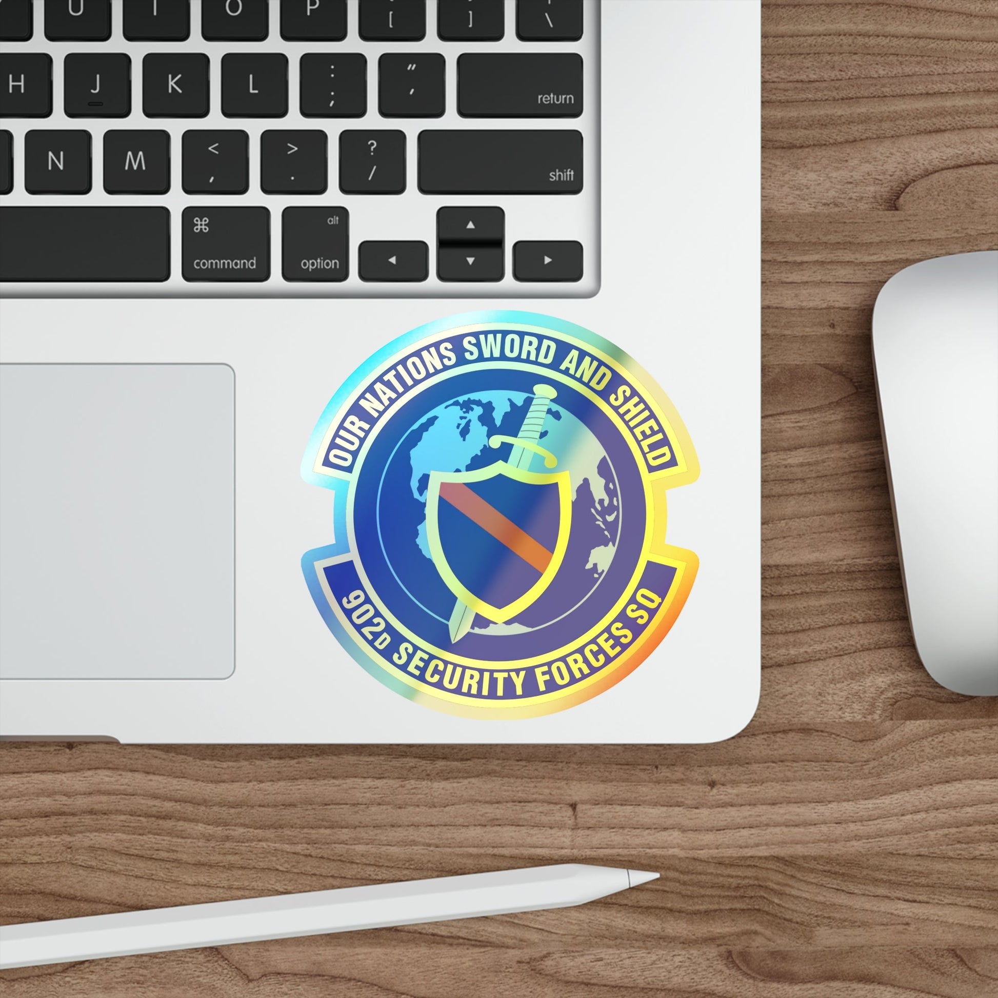 902d Security Forces Squadron (U.S. Air Force) Holographic STICKER Die-Cut Vinyl Decal-The Sticker Space