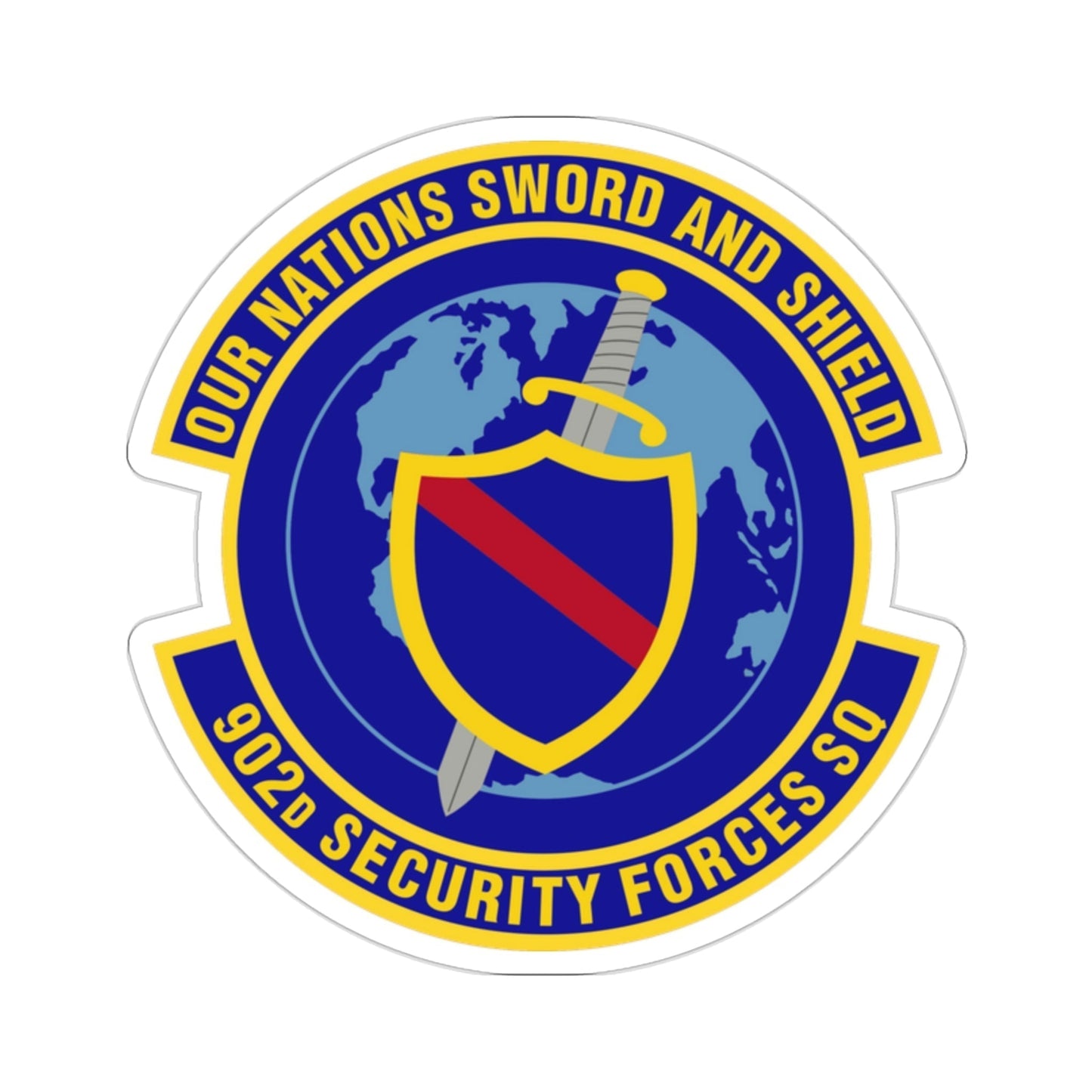 902d Security Forces Squadron (U.S. Air Force) STICKER Vinyl Die-Cut Decal-2 Inch-The Sticker Space