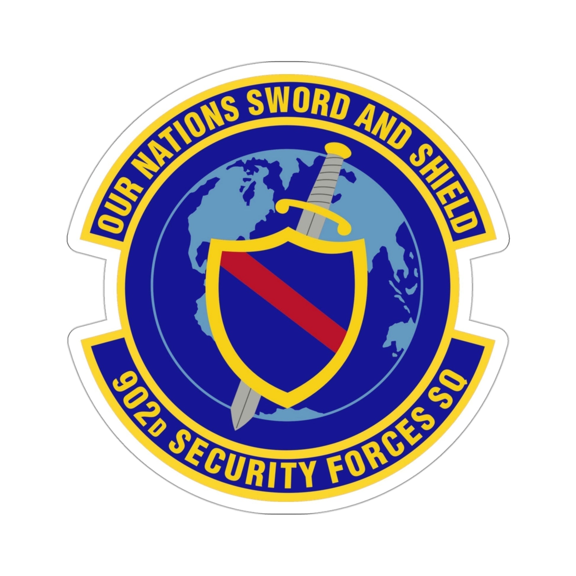 902d Security Forces Squadron (U.S. Air Force) STICKER Vinyl Die-Cut Decal-3 Inch-The Sticker Space