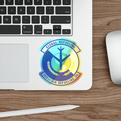 906th Air Refueling Squadron (U.S. Air Force) Holographic STICKER Die-Cut Vinyl Decal-The Sticker Space