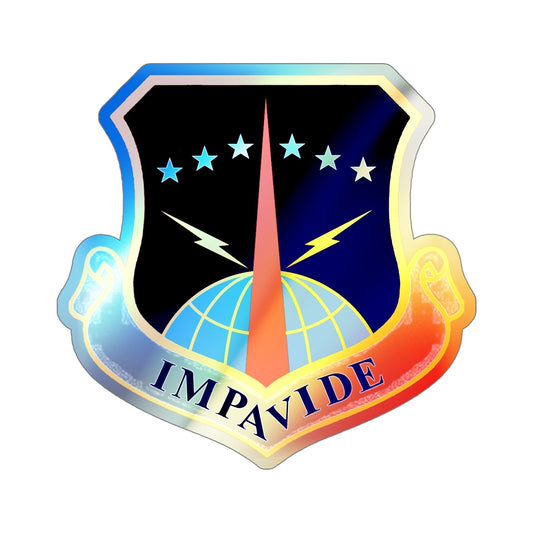 90th Space Wing (U.S. Air Force) Holographic STICKER Die-Cut Vinyl Decal-6 Inch-The Sticker Space
