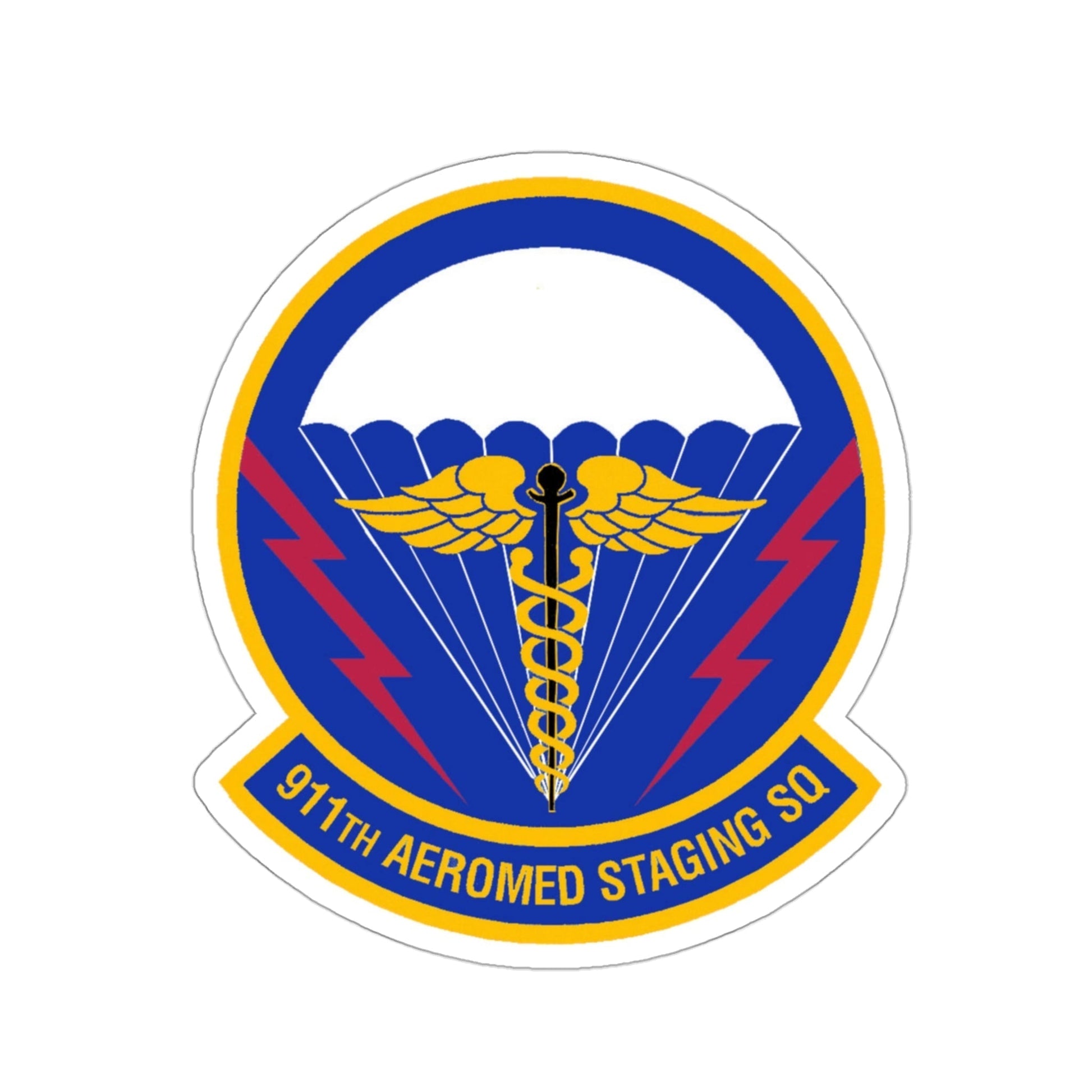 911 Aeromedical Staging Squadron AFRC (U.S. Air Force) STICKER Vinyl Die-Cut Decal-3 Inch-The Sticker Space