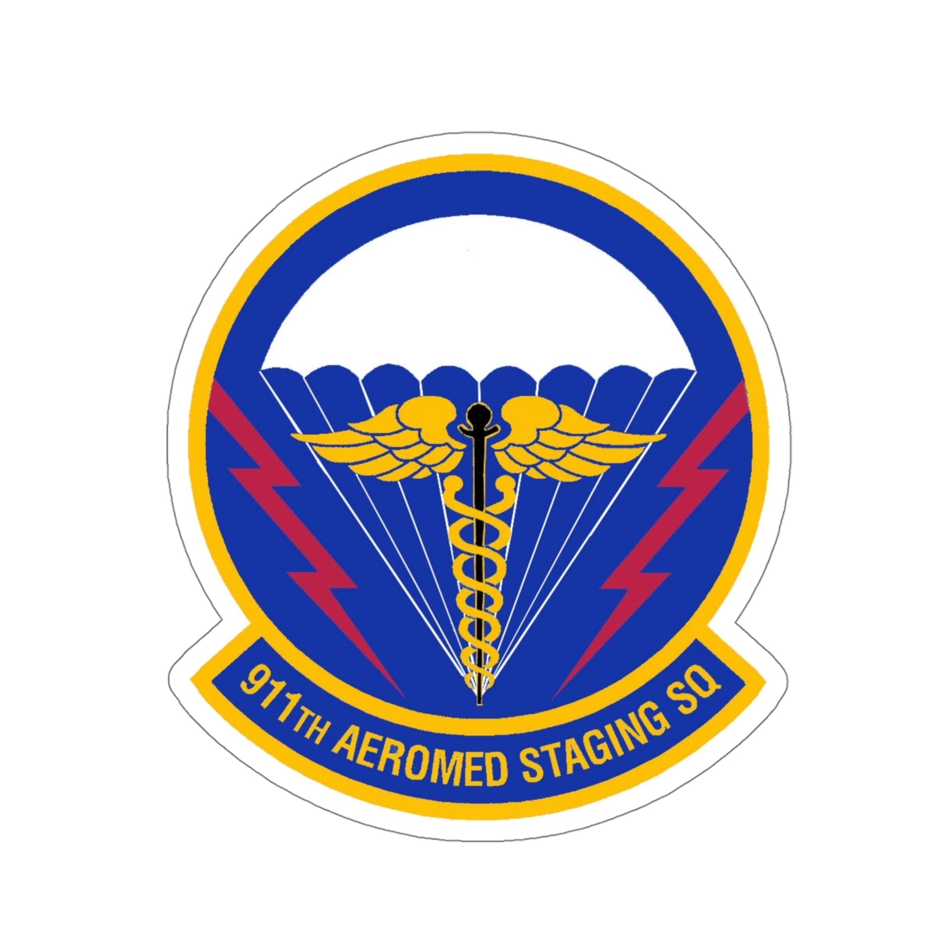911 Aeromedical Staging Squadron AFRC (U.S. Air Force) STICKER Vinyl Die-Cut Decal-5 Inch-The Sticker Space