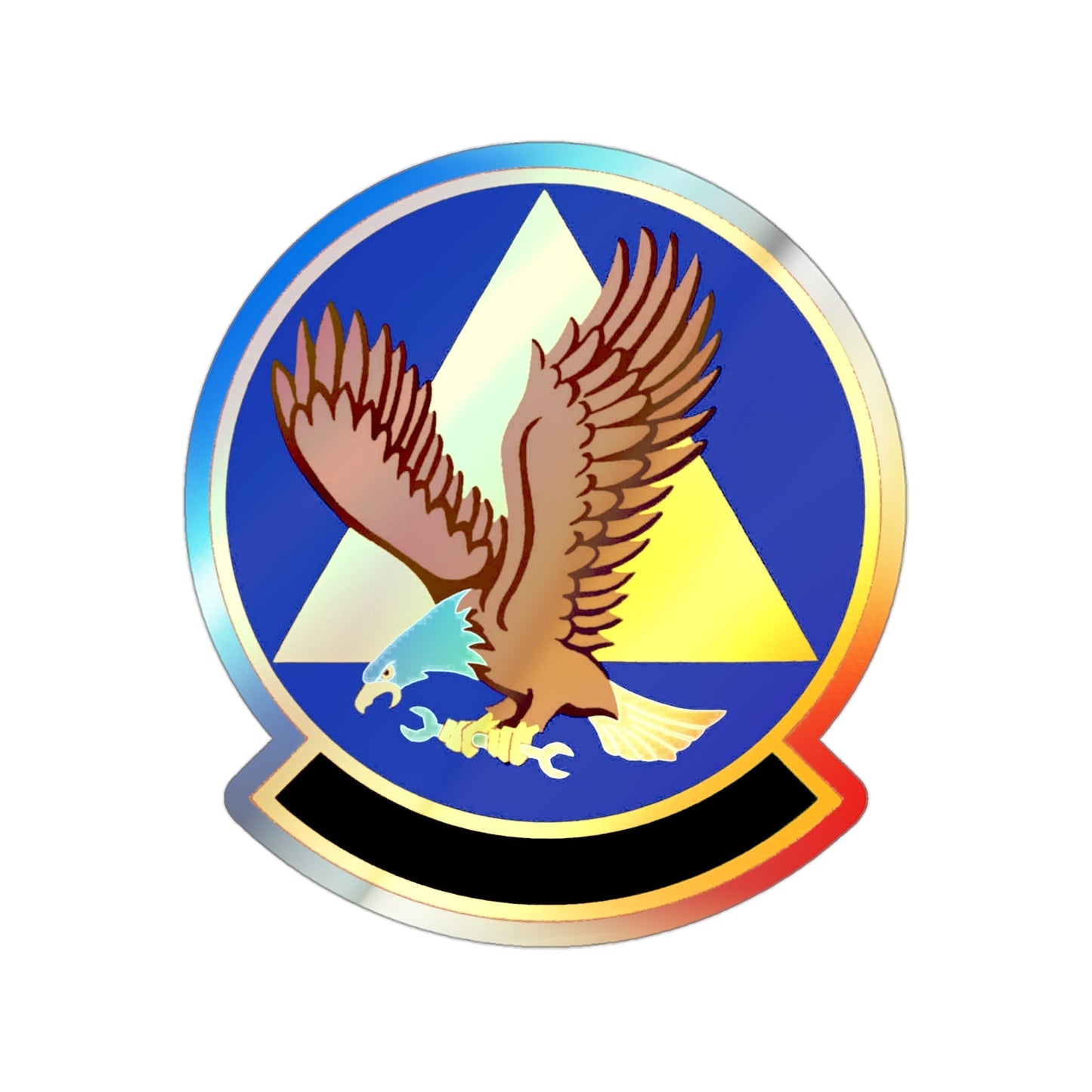 911 Maintenance Squadron AFRC (U.S. Air Force) Holographic STICKER Die-Cut Vinyl Decal-3 Inch-The Sticker Space