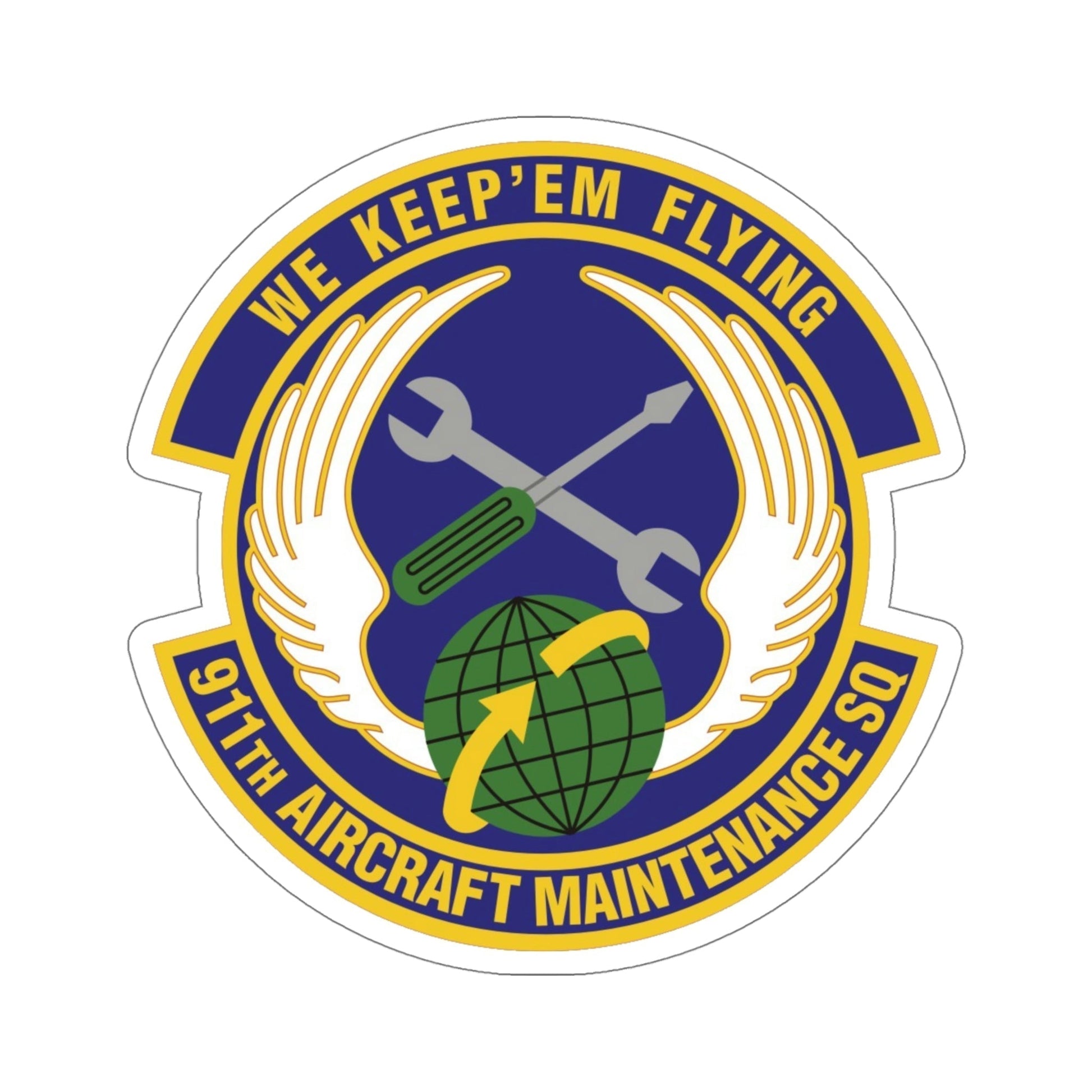 911th Aircraft Maintenance Squadron (U.S. Air Force) STICKER Vinyl Die-Cut Decal-5 Inch-The Sticker Space