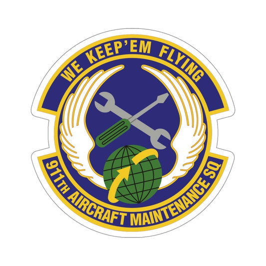 911th Aircraft Maintenance Squadron (U.S. Air Force) STICKER Vinyl Die-Cut Decal-6 Inch-The Sticker Space