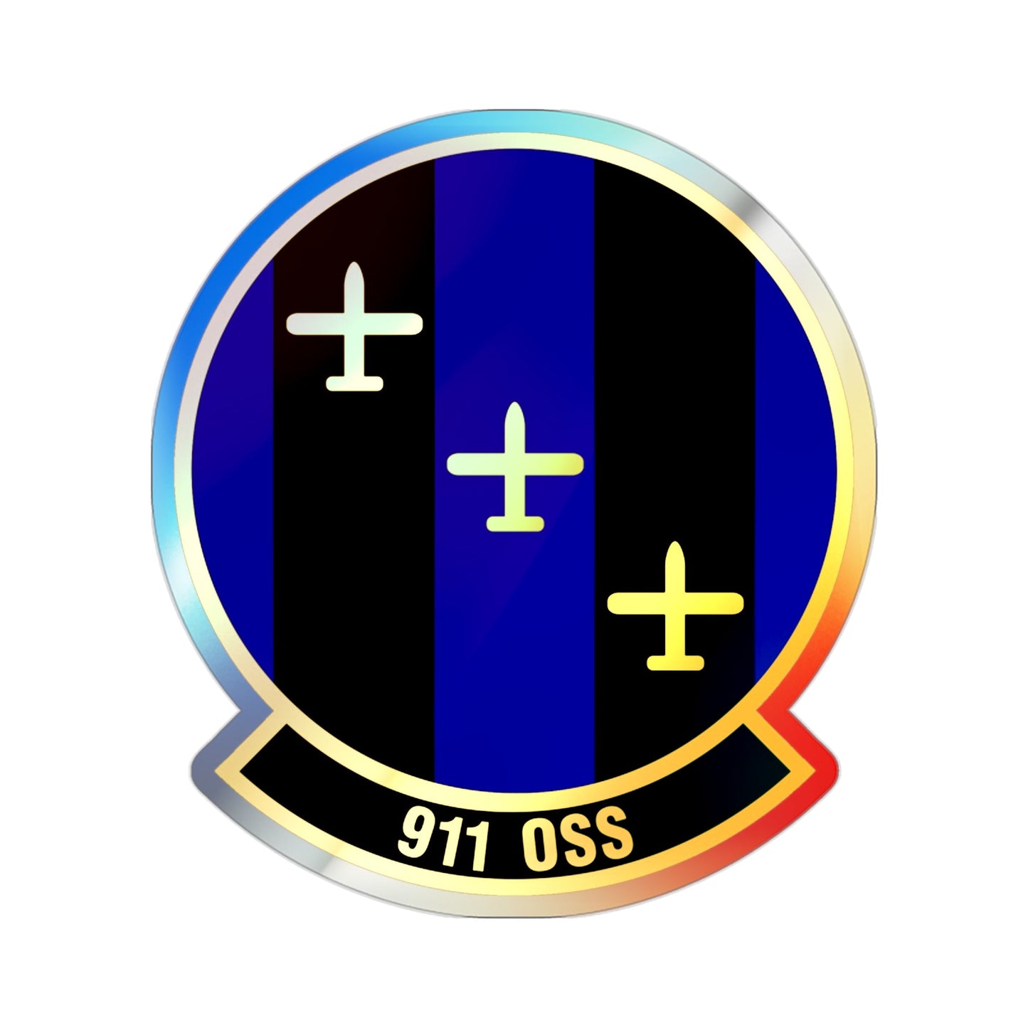 911th Operations Support Squadron (U.S. Air Force) Holographic STICKER Die-Cut Vinyl Decal-2 Inch-The Sticker Space