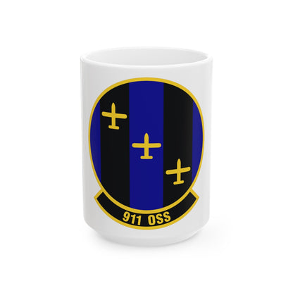 911th Operations Support Squadron (U.S. Air Force) White Coffee Mug-15oz-The Sticker Space