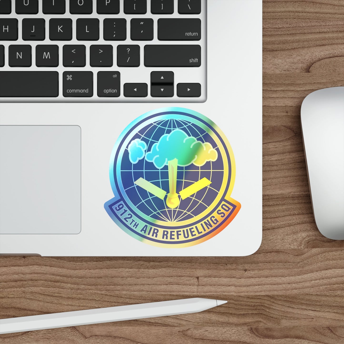 912th Air Refueling Squadron (U.S. Air Force) Holographic STICKER Die-Cut Vinyl Decal-The Sticker Space