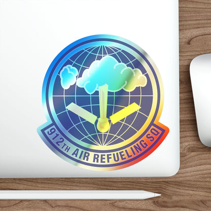 912th Air Refueling Squadron (U.S. Air Force) Holographic STICKER Die-Cut Vinyl Decal-The Sticker Space
