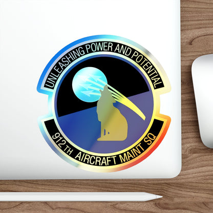 912th Aircraft Maintenance Squadron (U.S. Air Force) Holographic STICKER Die-Cut Vinyl Decal-The Sticker Space