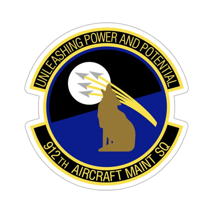 912th Aircraft Maintenance Squadron (U.S. Air Force) STICKER Vinyl Die-Cut Decal-5 Inch-The Sticker Space