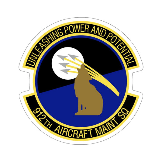 912th Aircraft Maintenance Squadron (U.S. Air Force) STICKER Vinyl Die-Cut Decal-6 Inch-The Sticker Space