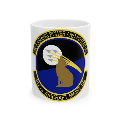 912th Aircraft Maintenance Squadron (U.S. Air Force) White Coffee Mug-11oz-The Sticker Space