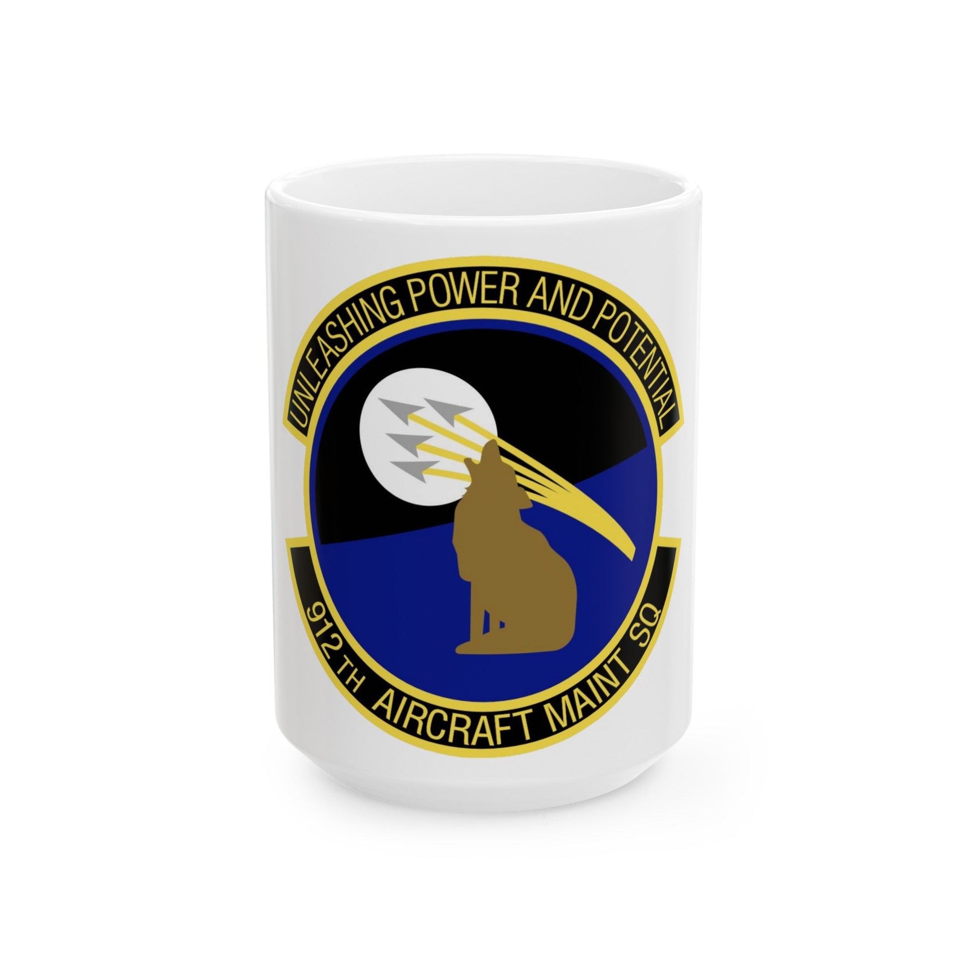 912th Aircraft Maintenance Squadron (U.S. Air Force) White Coffee Mug-15oz-The Sticker Space