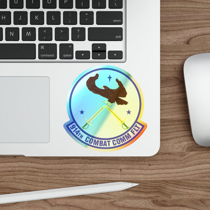 914th Combat Communications Flight (U.S. Air Force) Holographic STICKER Die-Cut Vinyl Decal-The Sticker Space