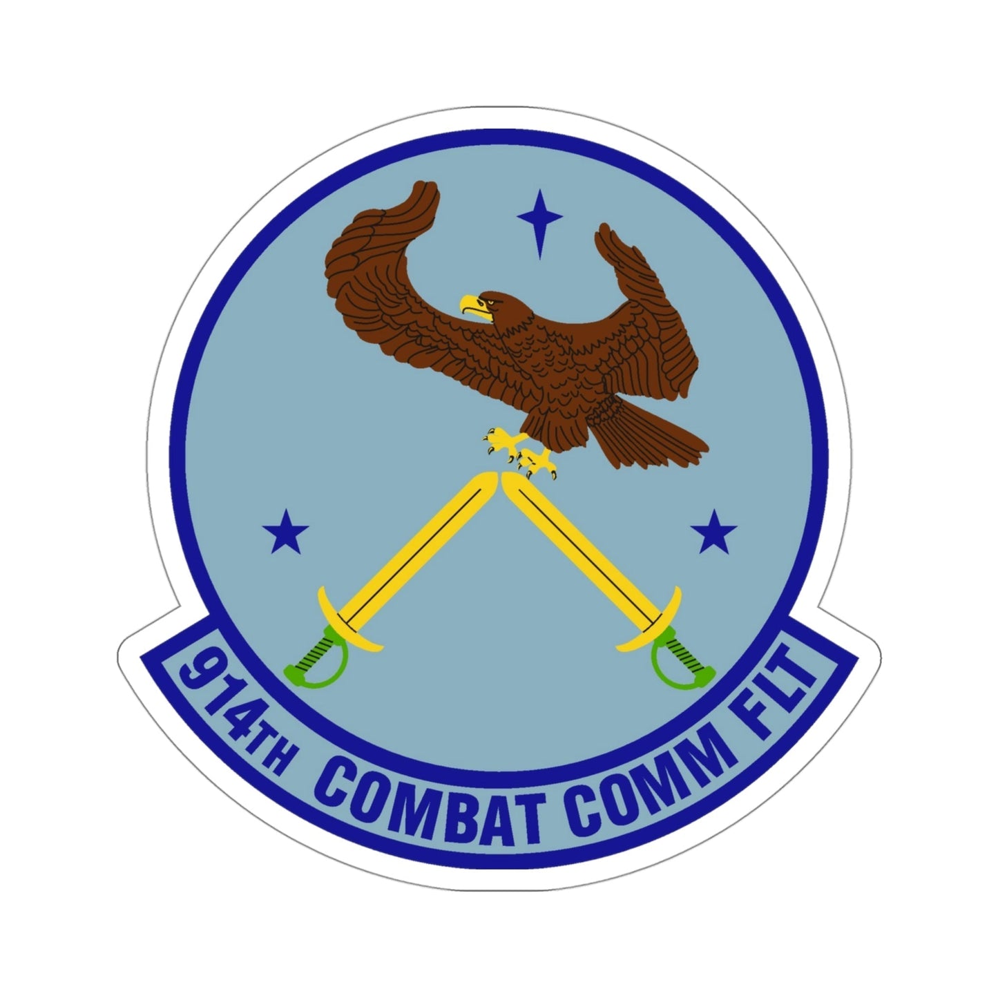 914th Combat Communications Flight (U.S. Air Force) STICKER Vinyl Die-Cut Decal-4 Inch-The Sticker Space