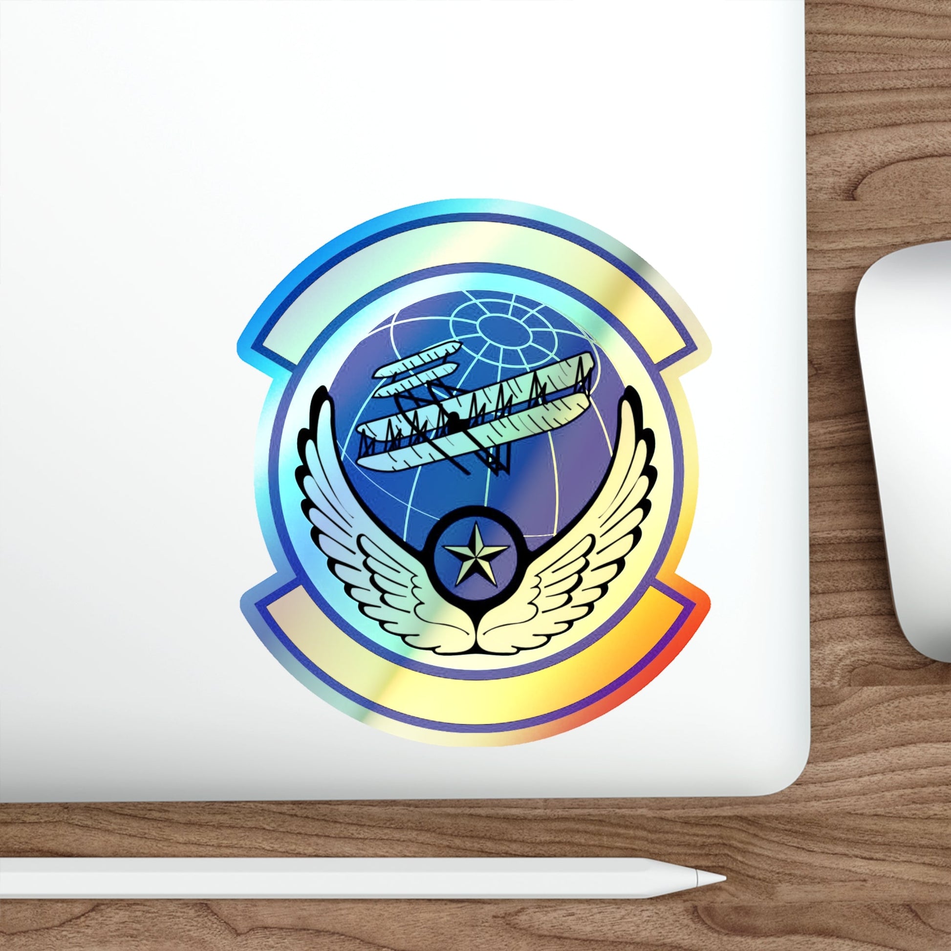 916 Aircraft Maintenance Squadron AFRC (U.S. Air Force) Holographic STICKER Die-Cut Vinyl Decal-The Sticker Space