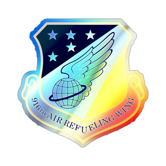 916th Air Refueling Wing (U.S. Air Force) Holographic STICKER Die-Cut Vinyl Decal-6 Inch-The Sticker Space