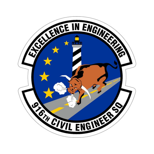 916th Civil Engineer Squadron (U.S. Air Force) STICKER Vinyl Die-Cut Decal-6 Inch-The Sticker Space