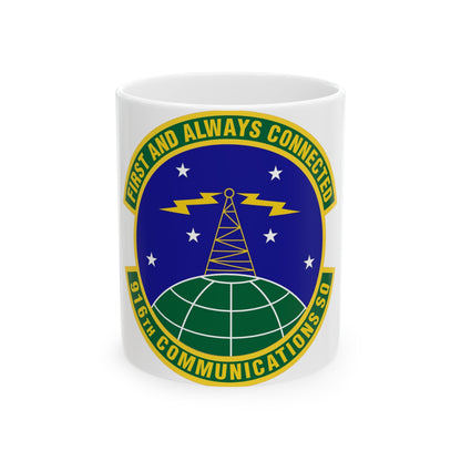 916th Communications Squadron (U.S. Air Force) White Coffee Mug-11oz-The Sticker Space