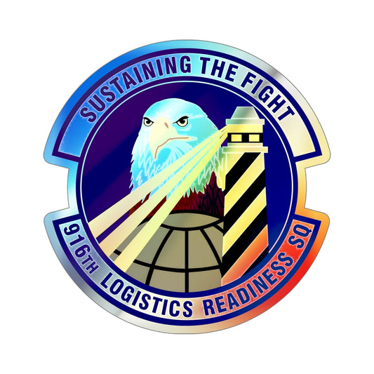 916th Logistics Readiness Squadron (U.S. Air Force) Holographic STICKER Die-Cut Vinyl Decal-6 Inch-The Sticker Space
