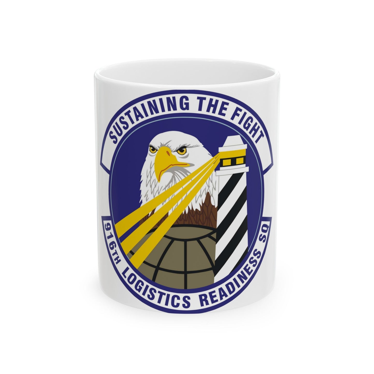 916th Logistics Readiness Squadron (U.S. Air Force) White Coffee Mug-11oz-The Sticker Space