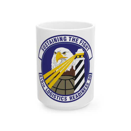 916th Logistics Readiness Squadron (U.S. Air Force) White Coffee Mug-15oz-The Sticker Space