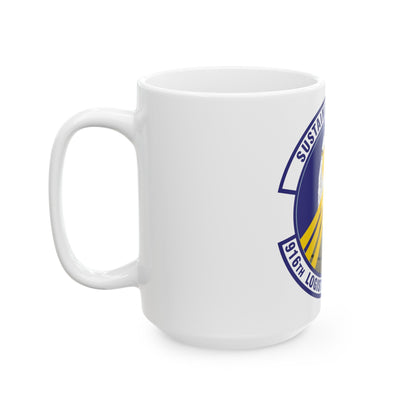 916th Logistics Readiness Squadron (U.S. Air Force) White Coffee Mug-The Sticker Space