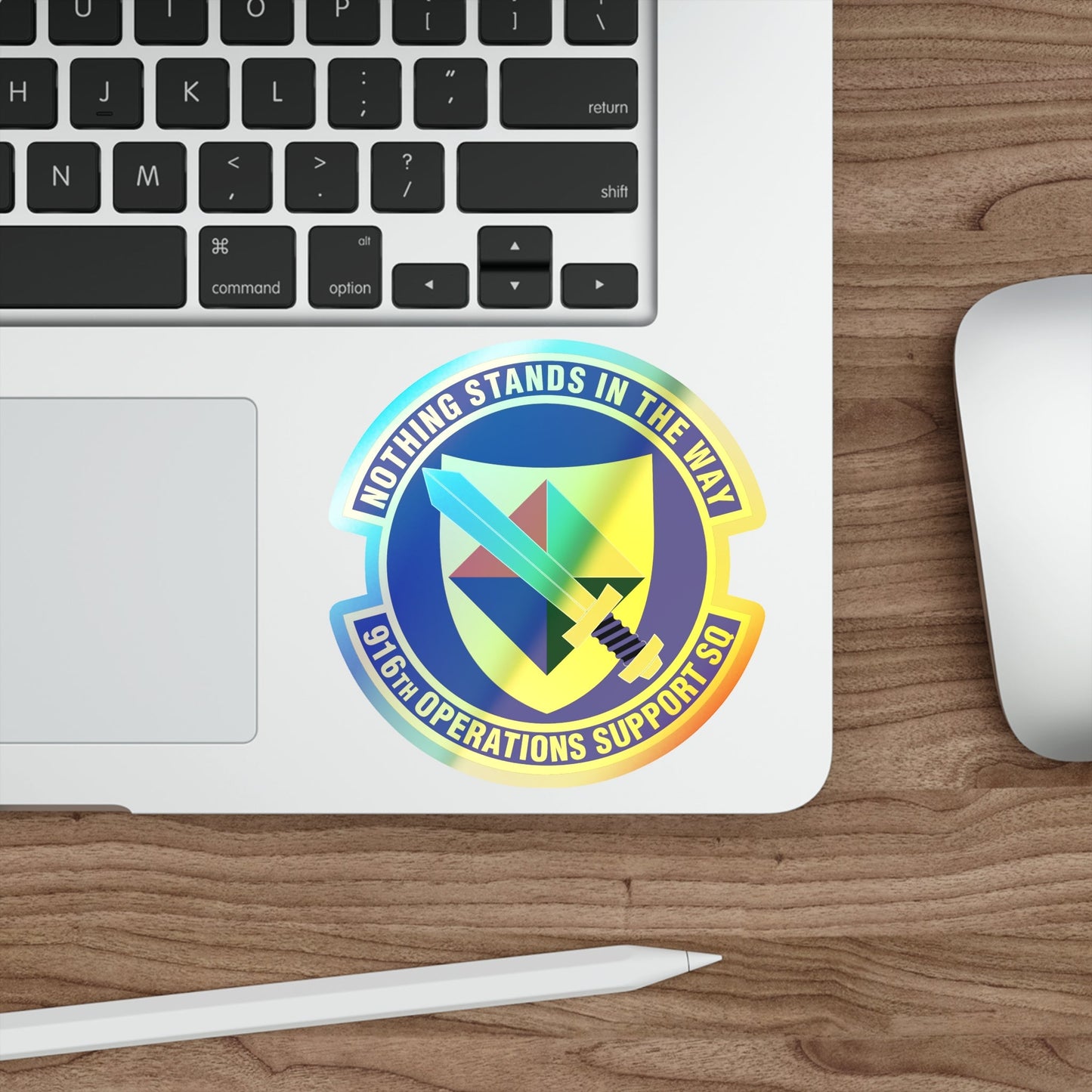 916th Operations Support Squadron (U.S. Air Force) Holographic STICKER Die-Cut Vinyl Decal-The Sticker Space
