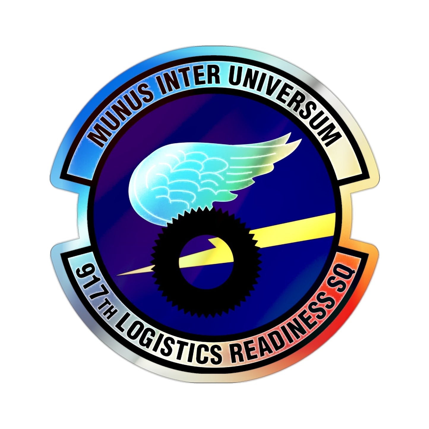 917th Logistics Readiness Squadron (U.S. Air Force) Holographic STICKER Die-Cut Vinyl Decal-2 Inch-The Sticker Space