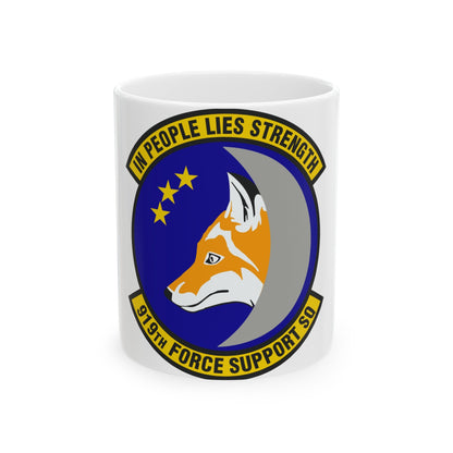 919th Force Support Squadron (U.S. Air Force) White Coffee Mug-11oz-The Sticker Space