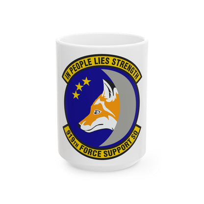 919th Force Support Squadron (U.S. Air Force) White Coffee Mug-15oz-The Sticker Space