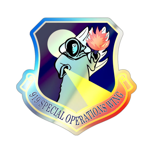 919th Special Operations Wing (U.S. Air Force) Holographic STICKER Die-Cut Vinyl Decal-6 Inch-The Sticker Space