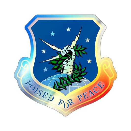 91st Space Wing (U.S. Air Force) Holographic STICKER Die-Cut Vinyl Decal-6 Inch-The Sticker Space