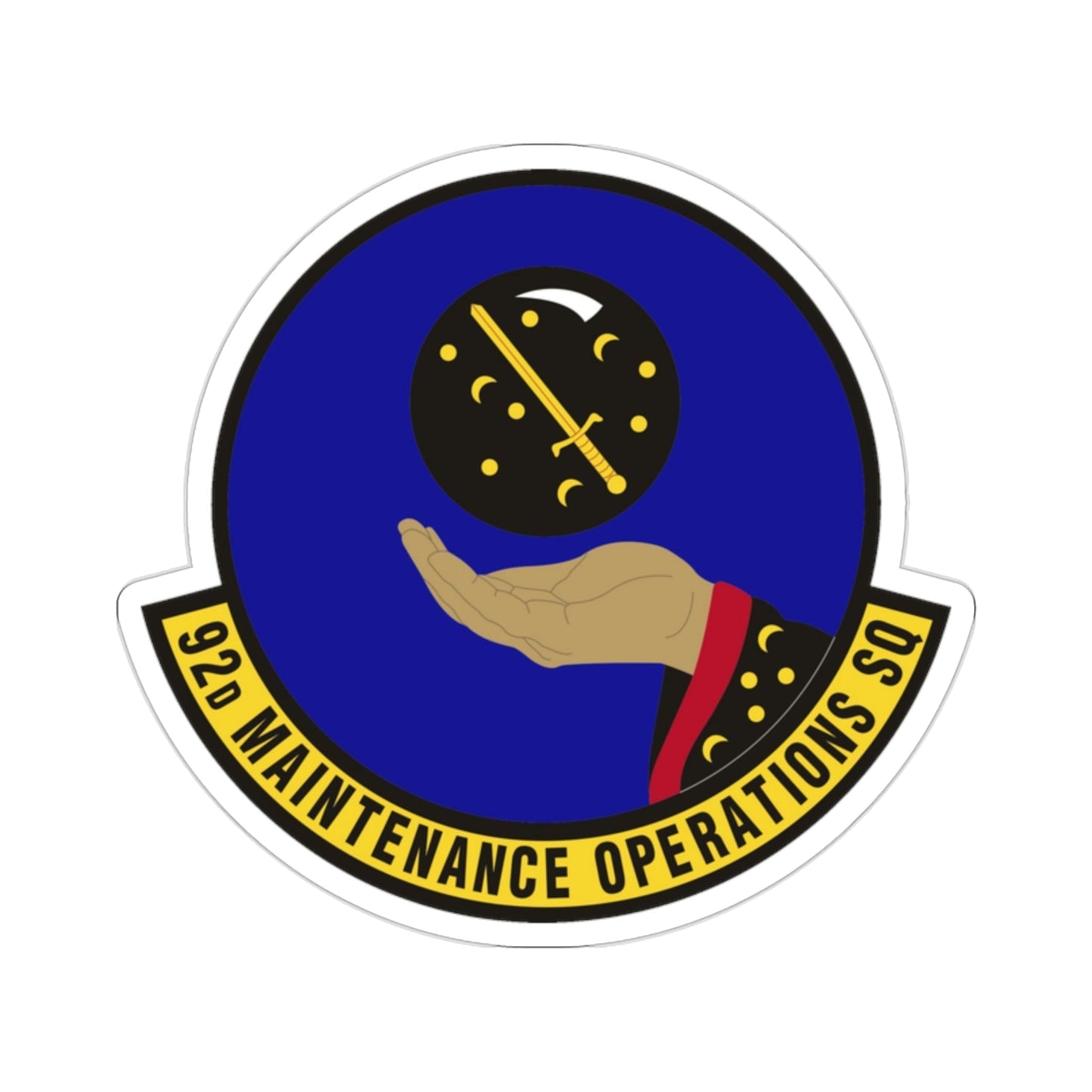 92 Maintenance Operations Squadron AMC (U.S. Air Force) STICKER Vinyl Die-Cut Decal-2 Inch-The Sticker Space