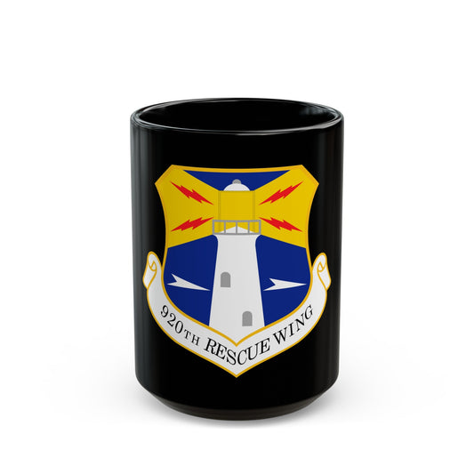 920th Rescue Wing (U.S. Air Force) Black Coffee Mug-15oz-The Sticker Space
