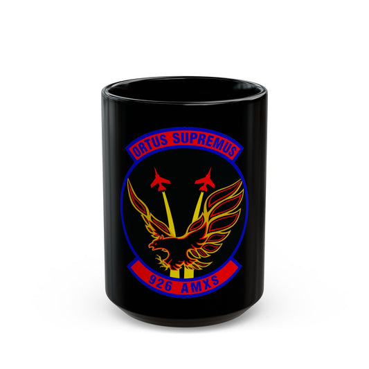 926 Aircraft Maintenance Squadron AFRC (U.S. Air Force) Black Coffee Mug-15oz-The Sticker Space