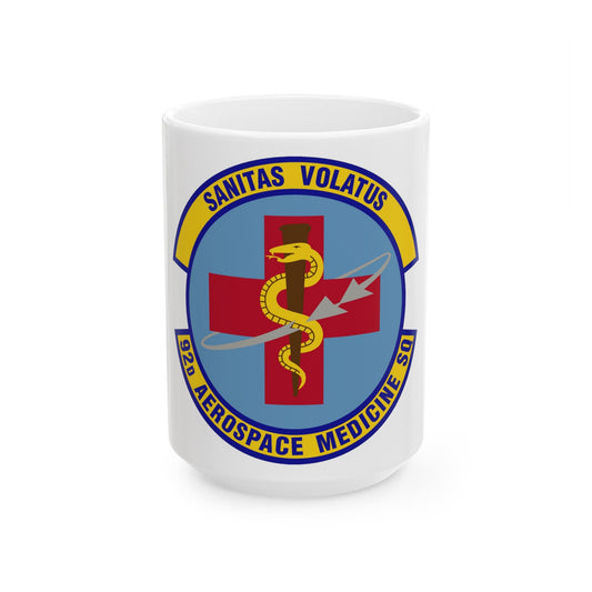 92d Aerospace Medicine Squadron (U.S. Air Force) White Coffee Mug-15oz-The Sticker Space