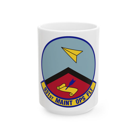 931st Maintenance Operations Flight (U.S. Air Force) White Coffee Mug-15oz-The Sticker Space