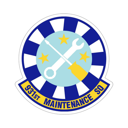 931st Maintenance Squadron (U.S. Air Force) STICKER Vinyl Die-Cut Decal-6 Inch-The Sticker Space