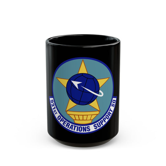 931st Operations Support Squadron (U.S. Air Force) Black Coffee Mug-15oz-The Sticker Space