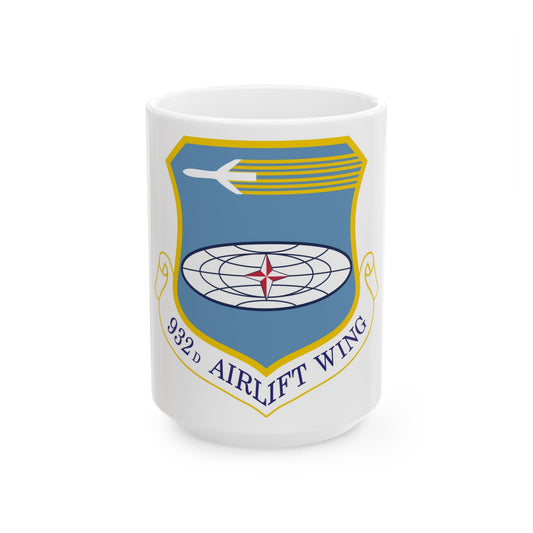 932 Airlift Wing AFRC (U.S. Air Force) White Coffee Mug-15oz-The Sticker Space