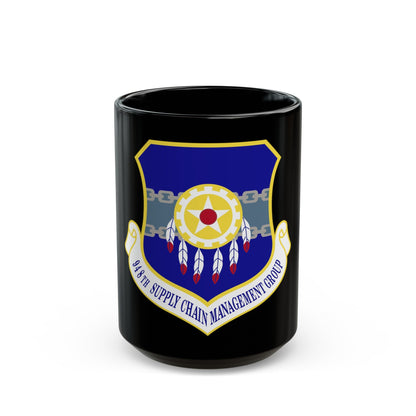 948 Supply Chain Management Group AFMC (U.S. Air Force) Black Coffee Mug-15oz-The Sticker Space
