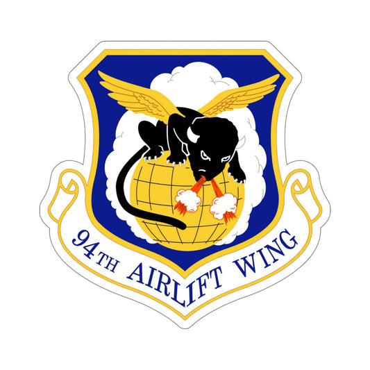 94th Airlift Wing (U.S. Air Force) STICKER Vinyl Die-Cut Decal-6 Inch-The Sticker Space