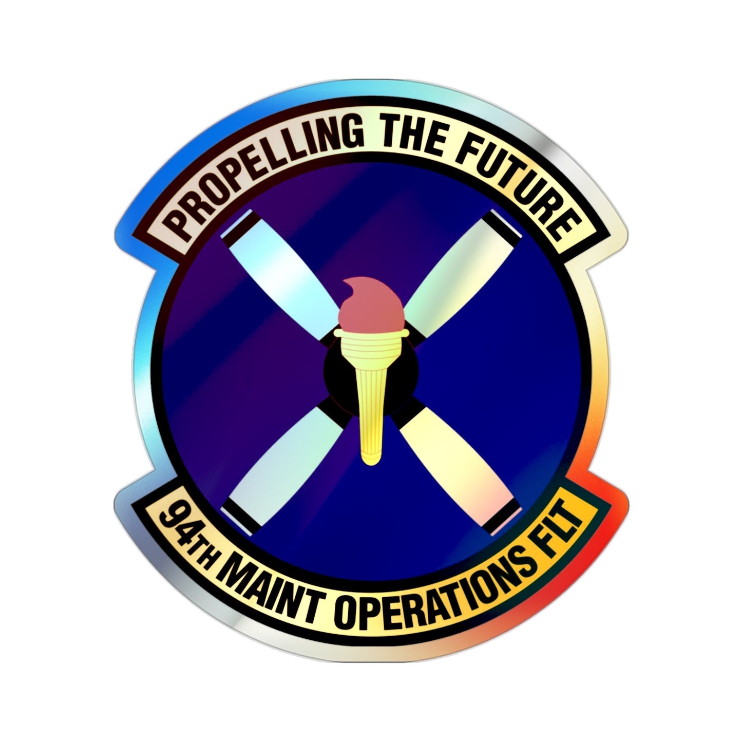 94th Maintenance Operations Flight (U.S. Air Force) Holographic STICKER Die-Cut Vinyl Decal-2 Inch-The Sticker Space