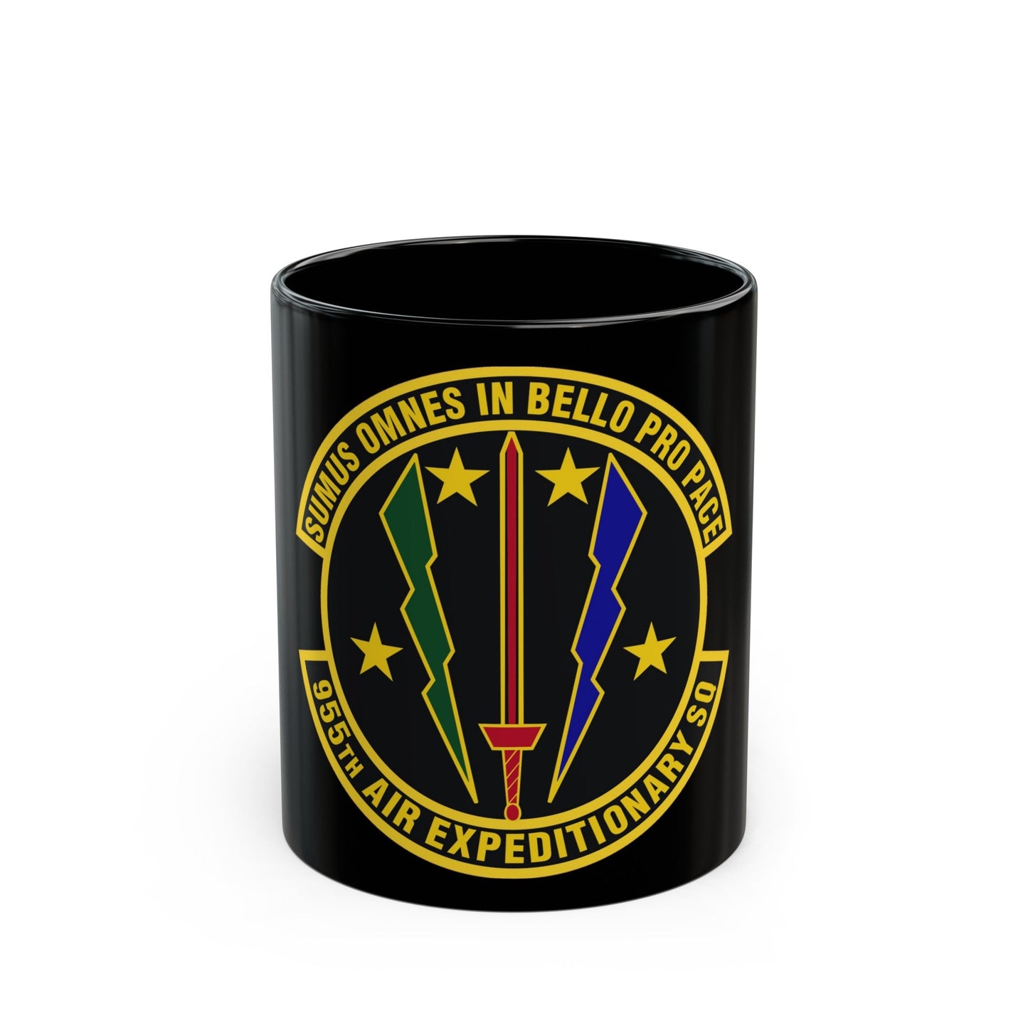 955th Air Expeditionary Squadron (U.S. Air Force) Black Coffee Mug-11oz-The Sticker Space
