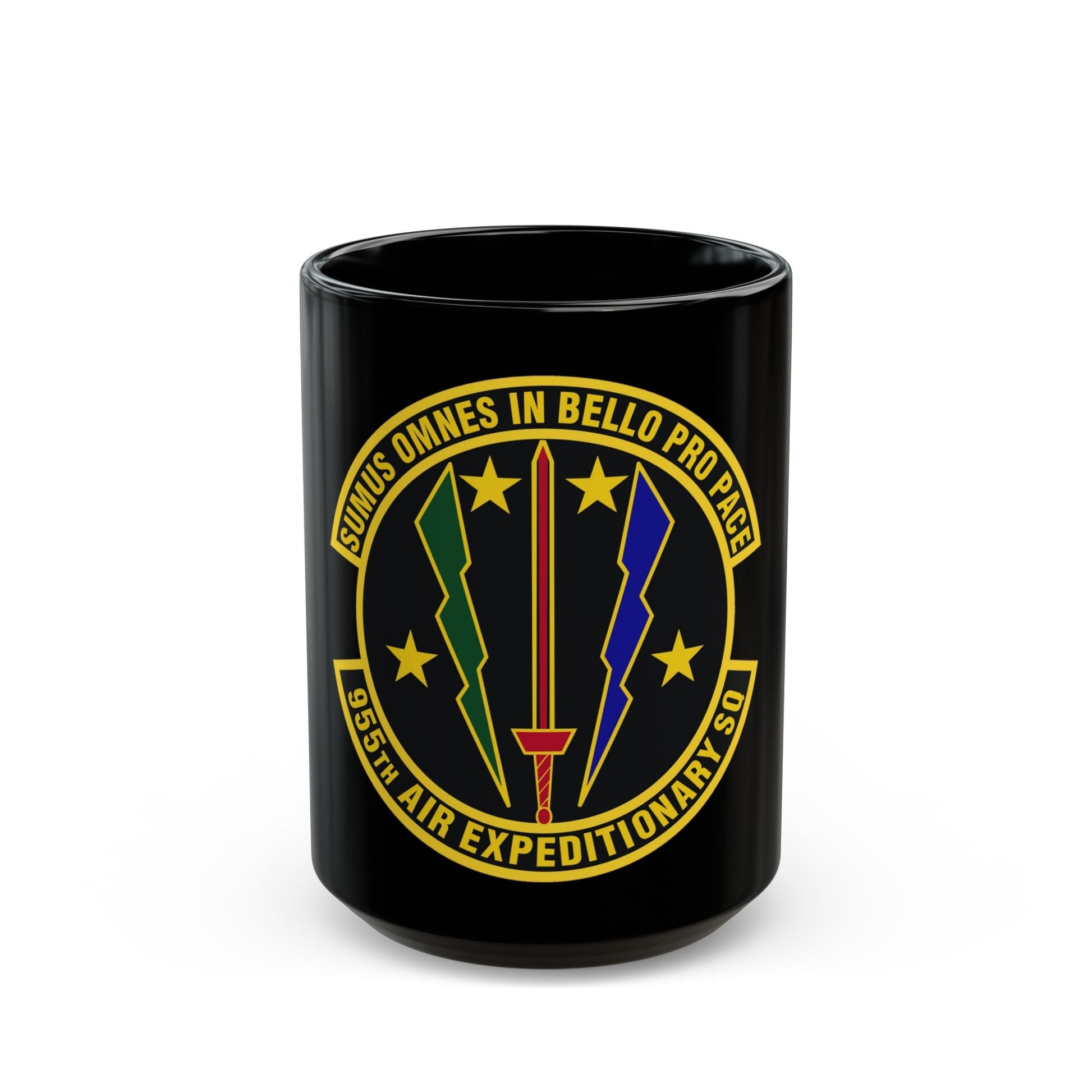 955th Air Expeditionary Squadron (U.S. Air Force) Black Coffee Mug-15oz-The Sticker Space