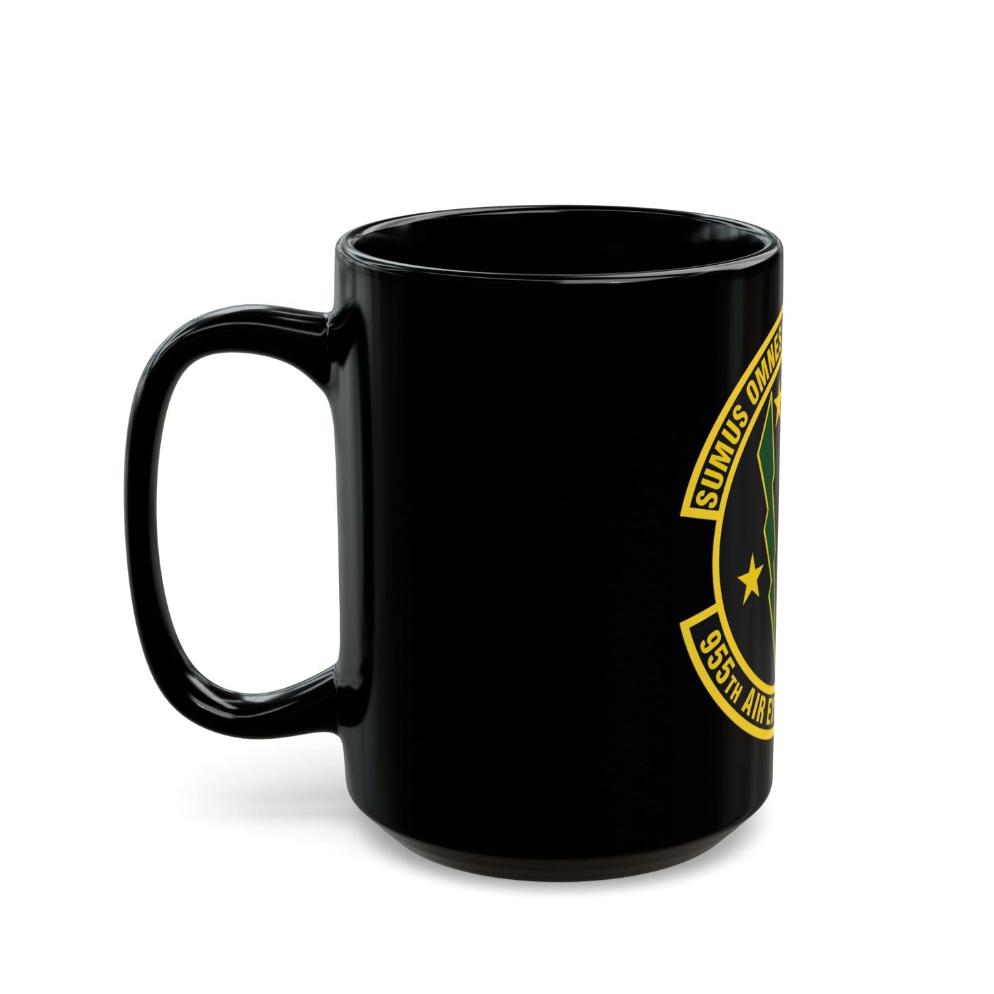 955th Air Expeditionary Squadron (U.S. Air Force) Black Coffee Mug-The Sticker Space