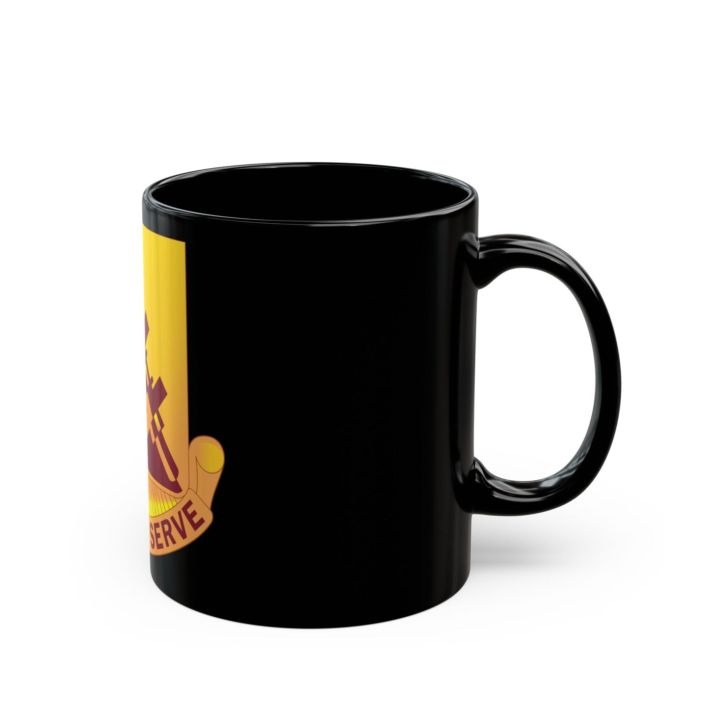 96 Transportation Battalion (U.S. Army) Black Coffee Mug-The Sticker Space